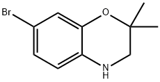 7-BROMO-2,2-DIMETHYL-3,4-DIHYDRO-2H-BENZO[B][1,4]OXAZINE Struktur