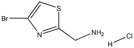 (4-bromothiazol-2-yl)methanamine hydrochloride Struktur