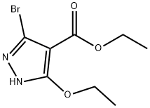 Ethyl 5-bromo-3-ethoxy-1H-pyrazole-4-carboxylate Struktur