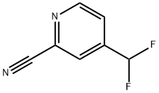 4-Difluoromethyl-pyridine-2-carbonitrile Struktur