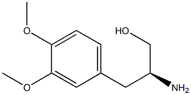 (S)-2-AMINO-3-(3,4-DIMETHOXYPHENYL)PROPAN-1-OL Struktur