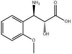 (2R,3R)-3-Amino-2-hydroxy-3-(2-methoxy-phenyl)-propionic     acid Struktur