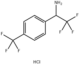 2,2,2-TRIFLUORO-1-(4-TRIFLUOROMETHYLPHENYL)ETHYLAMINE HYDROCHLORIDE Struktur