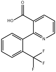 2-(2-(trifluoromethyl)phenyl)nicotinic acid Struktur