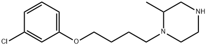 1-[4-(3-chlorophenoxy)butyl]-2-methylpiperazine Struktur