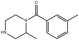 2-methyl-1-(3-methylbenzoyl)piperazine Struktur