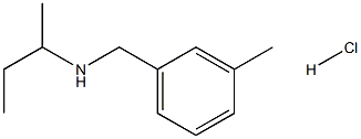 (butan-2-yl)[(3-methylphenyl)methyl]amine hydrochloride Struktur