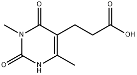 3-(3,6-Dimethyl-2,4-dioxo-1,2,3,4-tetrahydro-pyrimidin-5-yl)-propionic acid Struktur