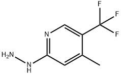 (4-Methyl-5-trifluoromethyl-pyridin-2-yl)-hydrazine Struktur