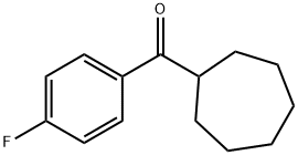 CYCLOHEPTYL(4-FLUOROPHENYL)METHANONE Struktur