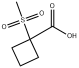 1-Methanesulfonyl-cyclobutanecarboxylic acid Struktur