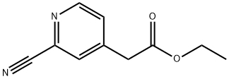 ethyl 2-(2-cyanopyridin-4-yl)acetate Struktur