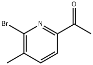 1-(6-BROMO-5-METHYLPYRIDIN-2-YL)ETHANONE Struktur