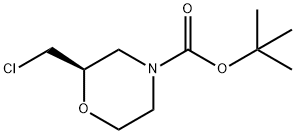 N-Boc-(2R)-(chloromethyl)morpholine Struktur