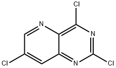 2,4,7-trichloropyrido[3,2-d]pyrimidine Struktur