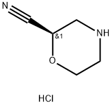 (R)-morpholine-2-carbonitrile hydrochloride Struktur