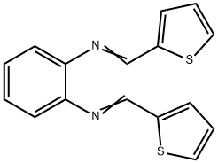 N,N'-bis(2-thienylmethylene)-1,2-benzenediamine Struktur