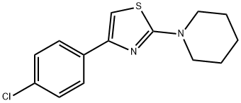 1-[4-(4-Chloro-phenyl)-thiazol-2-yl]-piperidine Struktur