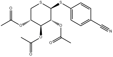 (2S,3R,4S,5S)-2-((4-cyanophenyl)thio)tetrahydro-2H-thiopyran-3,4,5-triyl triacetate