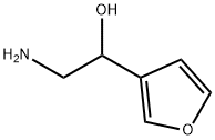 2-amino-1-(furan-3-yl)ethan-1-ol Struktur