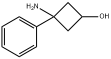 3-Amino-3-phenyl-cyclobutanol Struktur