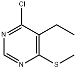 4-Chloro-5-ethyl-6-(methylsulfanyl)-pyrimidine Struktur