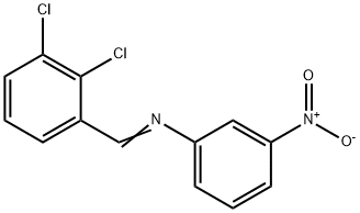 N-(2,3-dichlorobenzylidene)-3-nitroaniline Struktur