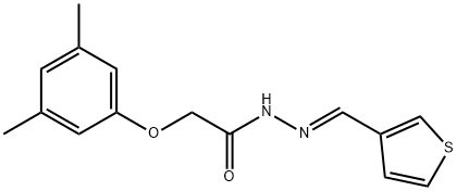 2-(3,5-dimethylphenoxy)-N'-(3-thienylmethylene)acetohydrazide Structure