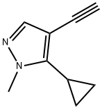 5-Cyclopropyl-4-ethynyl-1-methyl-1H-pyrazole Struktur