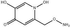 2-((aminooxy)methyl)-1,5-dihydroxypyridin-4(1H)-one hydrochloride Struktur