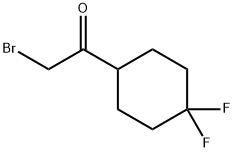 2-bromo-1-(4,4-difluorocyclohexyl)ethanone Struktur