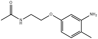 N-[2-(3-amino-4-methylphenoxy)ethyl]acetamide Struktur