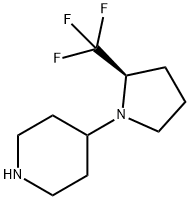 (R)-4-[2-(TRIFLUOROMETHYL)-1-PYRROLIDINYL]-PIPERIDINE Struktur