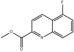 5-Fluoro-quinoline-2-carboxylic acid methyl ester Struktur