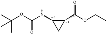 CIS-ETHYL 2-(BOC-AMINO)CYCLOPROPANECARBOXYLATE Struktur