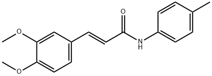 3-(3,4-dimethoxyphenyl)-N-(4-methylphenyl)acrylamide Struktur