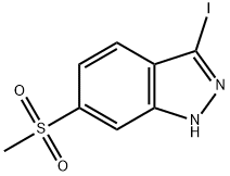 3-IODO-6-(METHYLSULFONYL)-1H-INDAZOLE Structure