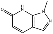 1-Methyl-1,7-dihydro-pyrazolo[3,4-b]pyridin-6-one Struktur