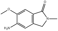 5-AMINO-6-METHOXY-2-METHYLISOINDOLIN-1-ONE Struktur