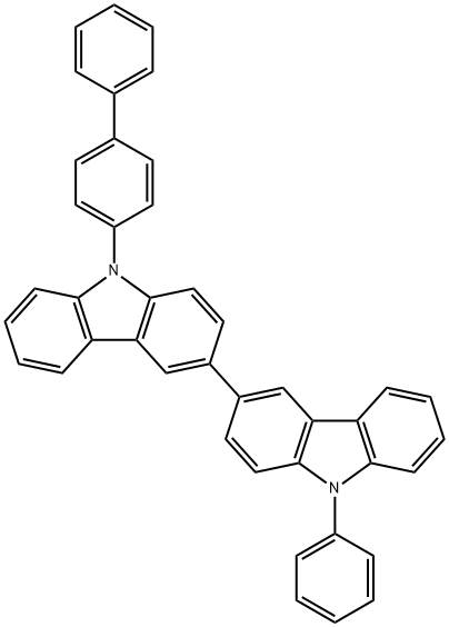 9-[1,1'-Biphenyl]-4-yl-9'-phenyl-3,3'-bi-9H-carbazole Struktur