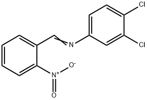 (3,4-dichlorophenyl)(2-nitrobenzylidene)amine Struktur