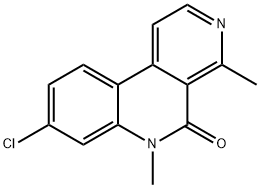 8-chloro-4,6-dimethyl-5H,6H-benzo[c]2,7-naphthyridin-5-one Struktur