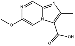 6-METHOXY-2-METHYLIMIDAZO[1,2-A]PYRAZINE-3-CARBOXYLIC ACID Struktur