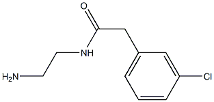 N-(2-aminoethyl)-2-(3-chlorophenyl)acetamide Struktur