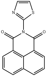 1H-Benz[de]isoquinoline-1,3(2H)-dione,2-(2-thiazolyl)- Struktur