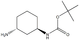 tert-butyl ((1R,3R)-3-aminocyclohexyl)carbamate Struktur