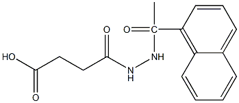 4-[2-(1-naphthylacetyl)hydrazino]-4-oxobutanoic acid Struktur