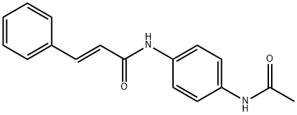 N-[4-(acetylamino)phenyl]-3-phenylacrylamide Struktur