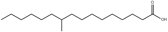 Hexadecanoic acid, 10-methyl- Struktur