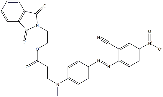 b-Alanine,N-[4-[2-(2-cyano-4-nitrophenyl)diazenyl]phenyl]-N-methyl-,2-(1,3-dihydro-1,3-dioxo-2H-isoindol-2-yl)ethyl ester Struktur